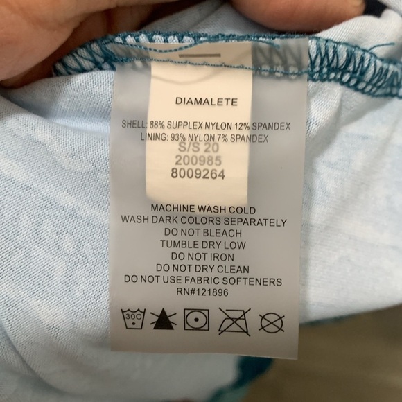 Title Nine Steadfast Dress/Romper in AjRak Stripe      size L - Picture 5 of 11